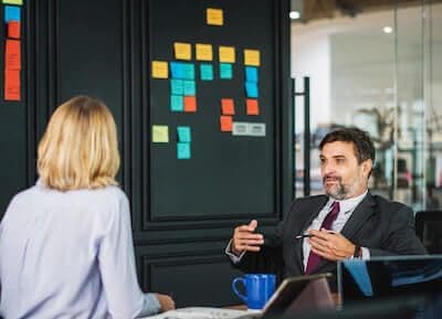 Executive mentors high-potential woman